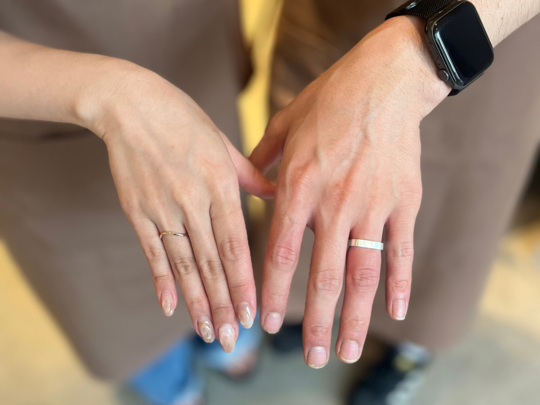 大阪心斎橋のリング制作体験です(※当店とアカネス大阪店は別店舗です)