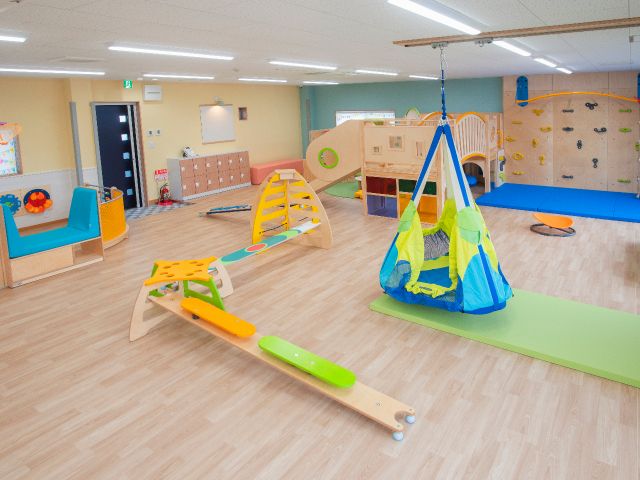 富士山を仰ぐのどかな御殿場の住宅地に、発達を引き出すハビル遊具で、子どもが遊び込める室内環境を創り、「新五感」を育む遊び場をご提供します。