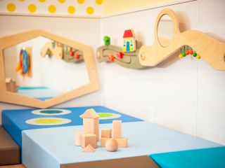 富士山を仰ぐのどかな御殿場の住宅地に、発達を引き出すハビル遊具で、子どもが遊び込める室内環境を創り、「新五感」を育む遊び場をご提供します。