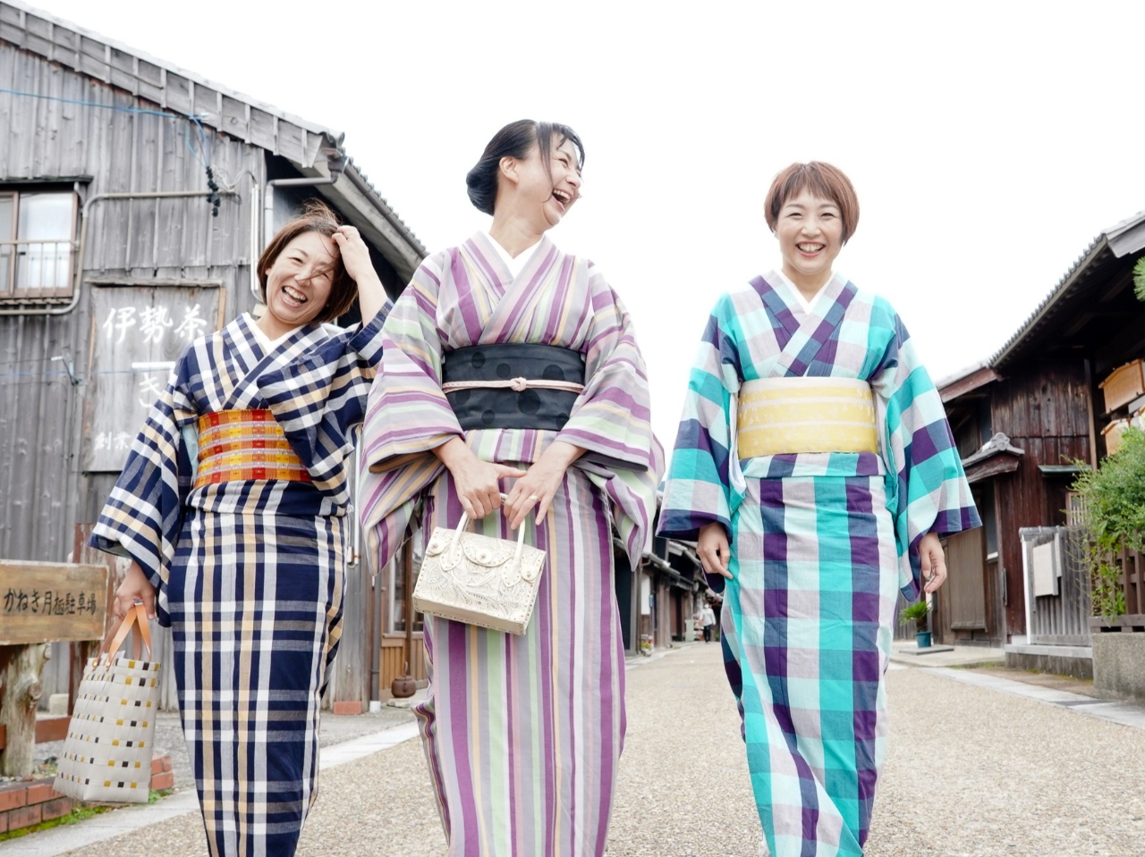 伊勢木綿の着物を着て、東海道37番目の宿場町「関宿」を楽しみましょう!