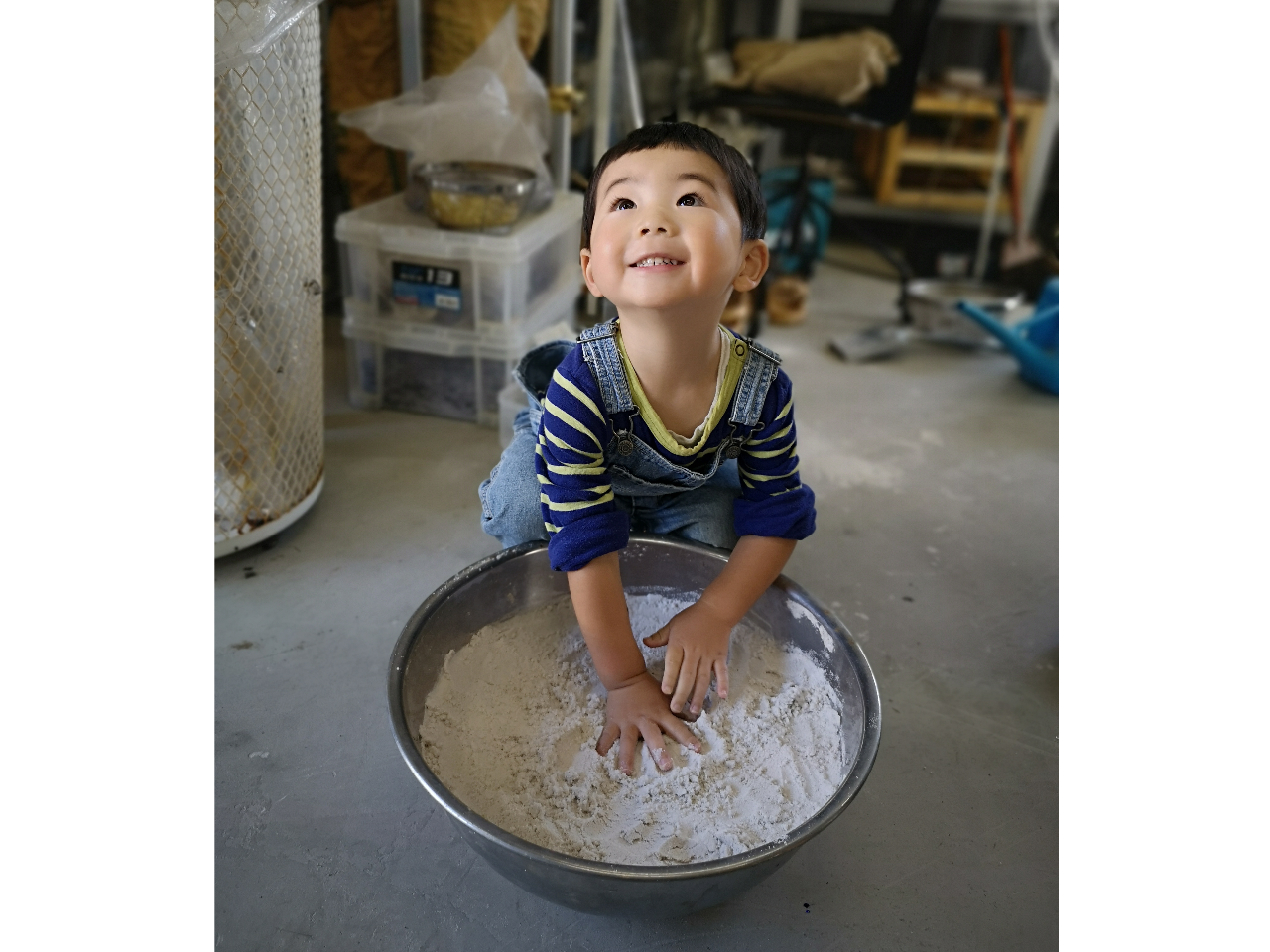 砂遊びみたい♪