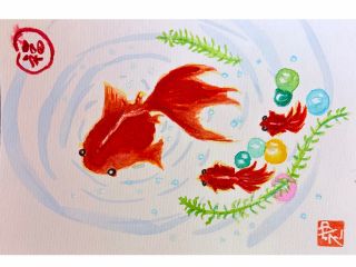 金魚が舞う