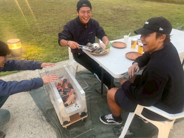 炭火のほかほかが心地良い季節です!