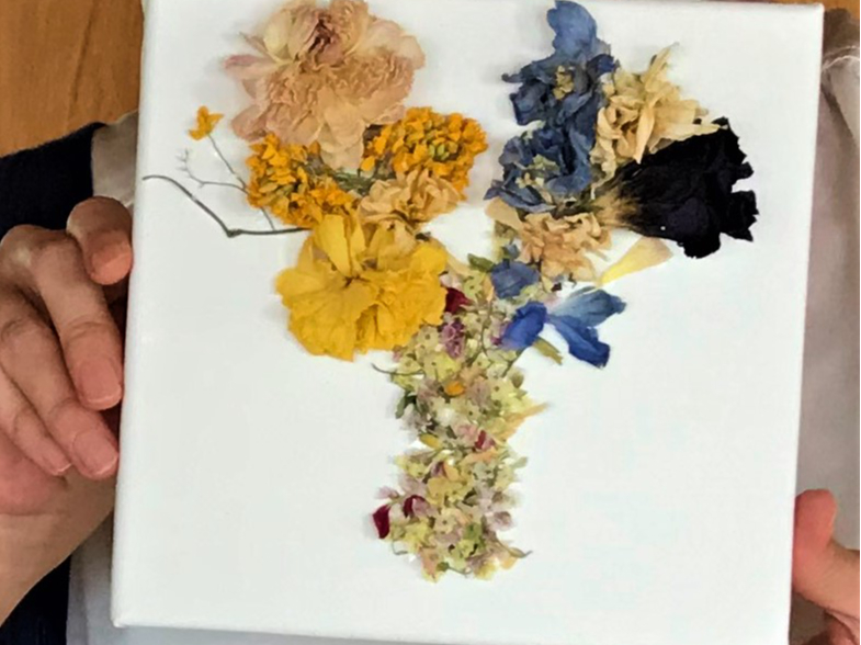 キャンバスフラワーの作品例
