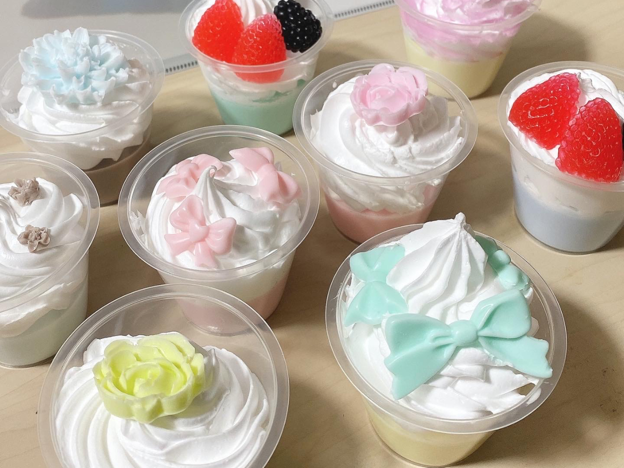 カップケーキもその日に作ってすぐお持ち帰りできます(*´`)