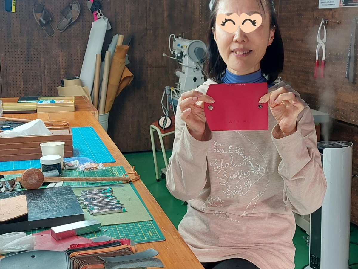 講習のみ3時間：教材別(40%OFF)】本革を使ったオリジナル革小物製作