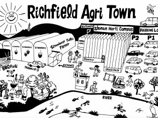 いちご狩りは、リッチフィールドアグリタウン内にあります。