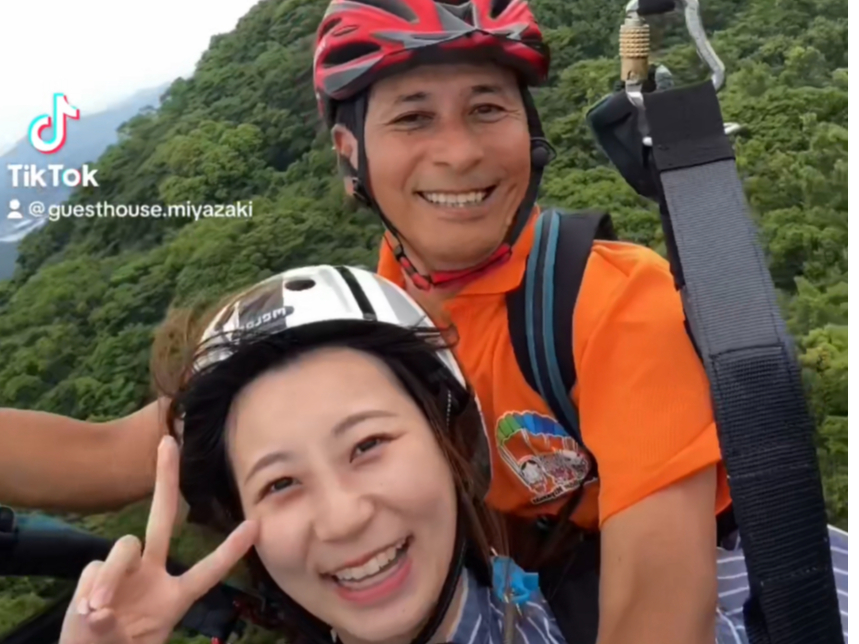 宮崎県のパラグライダー体験≪paragliding！≫思い出、記念日