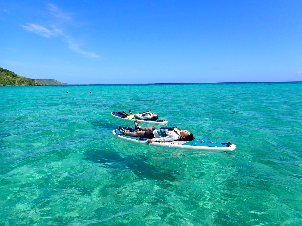 海の上でまったりすることもできます♪