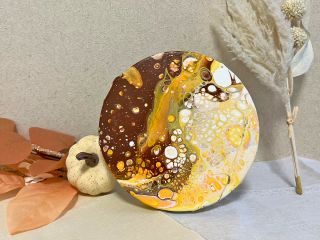 10・11月限定│満月アートをフルイドアクリルアートで描こう!