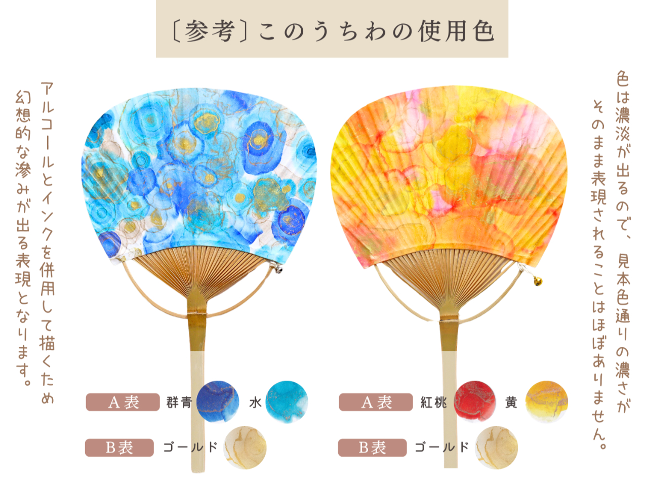 うちわアート アルコールインクで描く幻想的でカラフルうちわ作り｜初心者歓迎