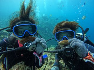 水中には沢山の生き物がいるので記念に1枚。