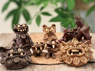 兄妹でおすわりシーサーとミニシーサー制作!