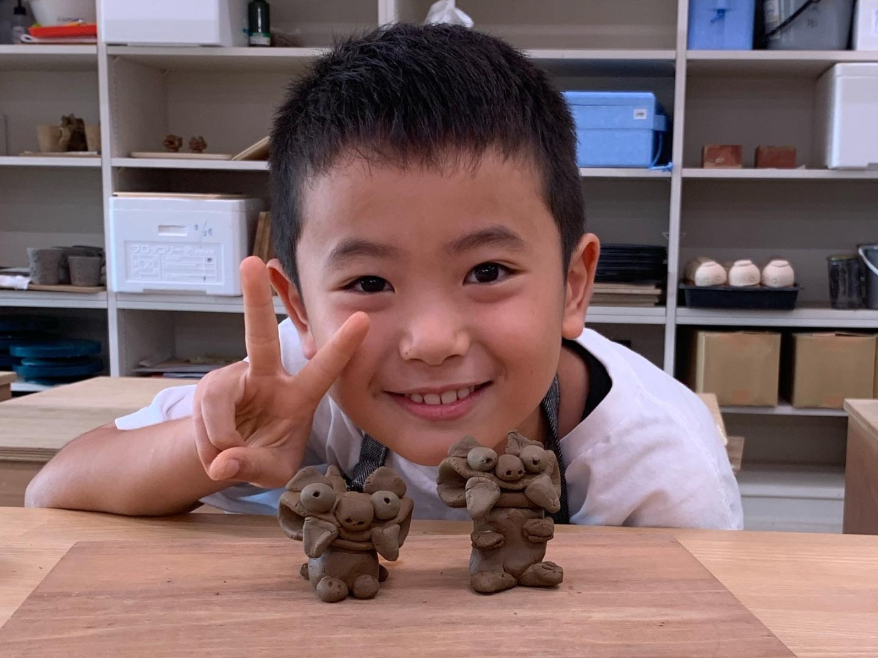 俺が修学旅行の時に作ったシーサー 俺が修学旅行の時に作っ