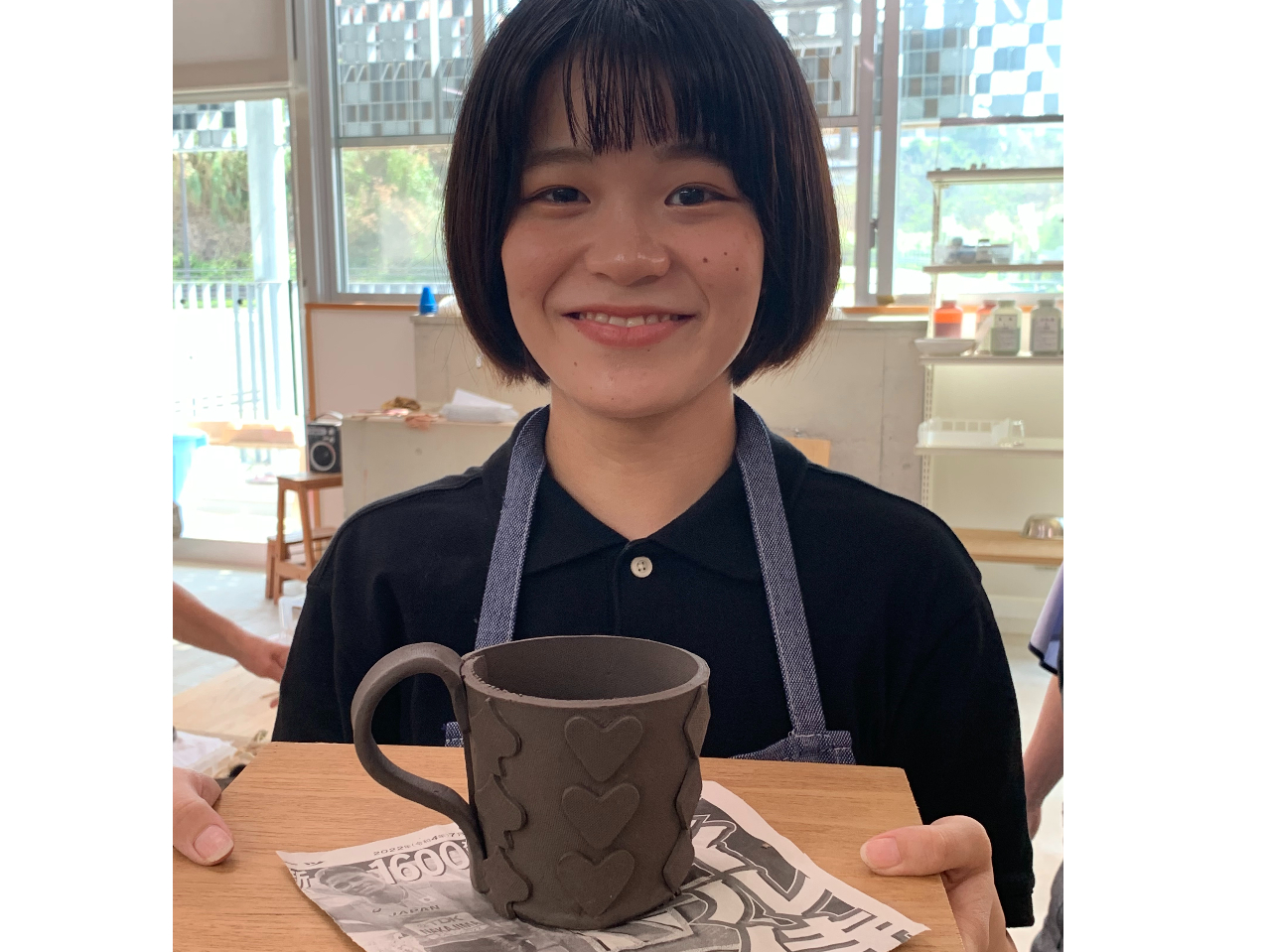 鈴づくり:4000円 カップ(小)4500円 カップ(中)4800円 カップ(大)5300円 (すべて焼き代込み)