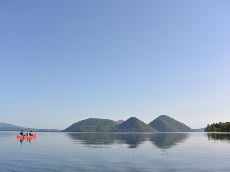 洞爺湖の広さ、穏やかさ、美しさ・・・・を独り占めできるカヌー