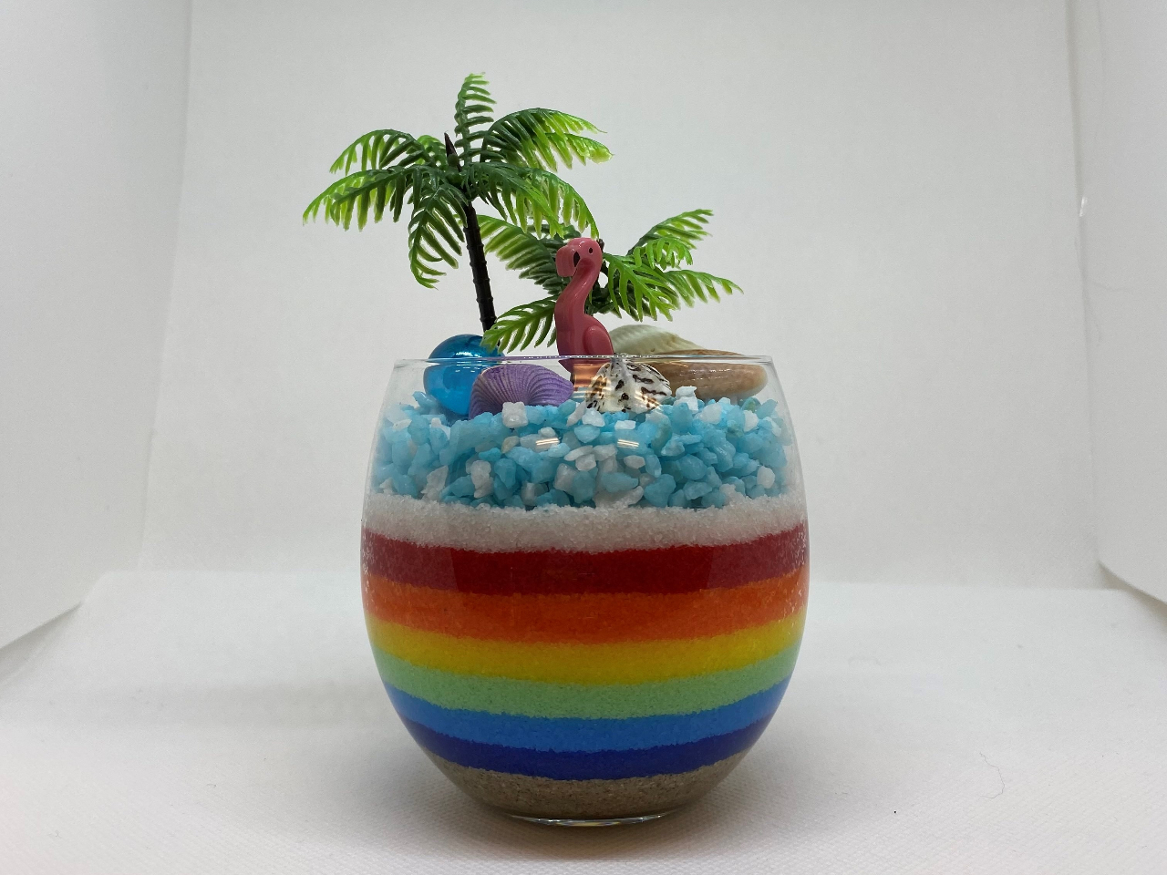 カラーサンドアート カラーサンドアート サボテン 観葉植物 虹 rainbowの通販 by