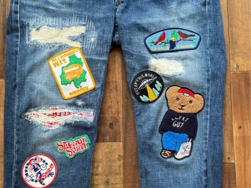 ご自身のジーンズにワッペン8枚つけて世界に一つののオンリーワンデニムを作りませんか?
