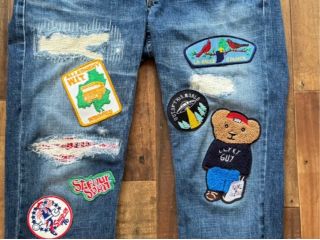 ご自身のジーンズにワッペン8枚つけて世界に一つののオンリーワンデニムを作りませんか?