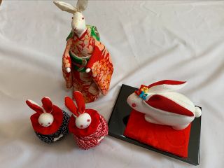 ちりめん うさぎ