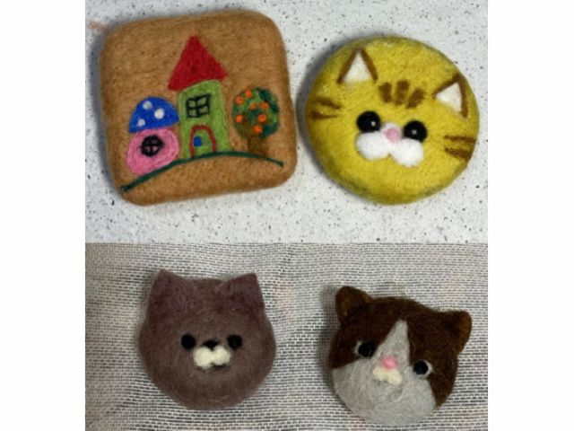 手つくりアロマソープに好きな羊毛フェルトを巻いて作ります!羊毛脂で保湿力や抗菌効果もあり、楽しく手洗いできますよ。