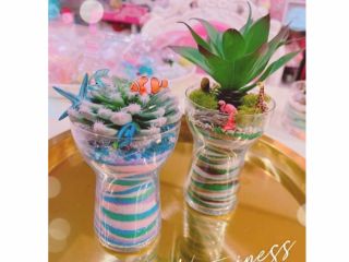 《Lサイズ》『自分の世界』をボトルの中に作ろう 芸術的な自分の世界をアートで表現できます! *初心者様からご参加可能☆彡 ※Lサイズ。じゃらん限定限定数量!