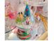《丸ドームガラス・Lサイズ》クリスマスバージョン。カラーは、たくさんのプロ用の色砂から選べます。