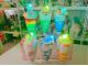 7色に光るLEDライト付き!色砂でデザインを作ったら、もりもりのデカ盛りホイップでデコって本物そっくりの美味しそうなサンドアートのパフェを作ります