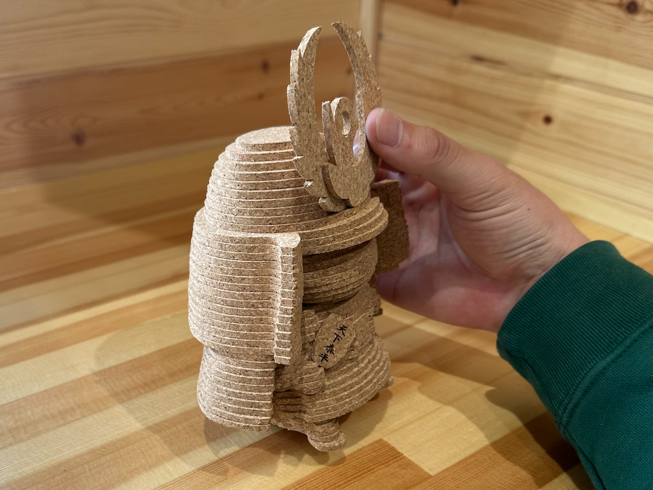 兜飾りをつけたら完成です