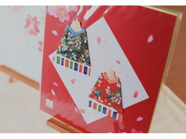 1月2月はおひなさまを作ります。
