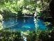 \神秘的な水色の丸池様/水底から湧き出す湧水を眺めながら凛とした空間に癒されます♪