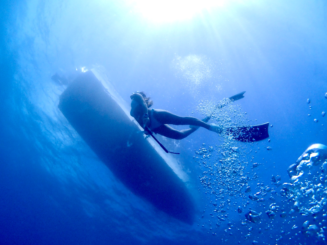 スキンダイビングにも挑戦!