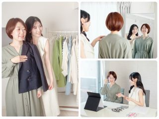 骨格診断と顔タイプ診断のセットプラン。骨格診断から顔タイプ診断をする流れです