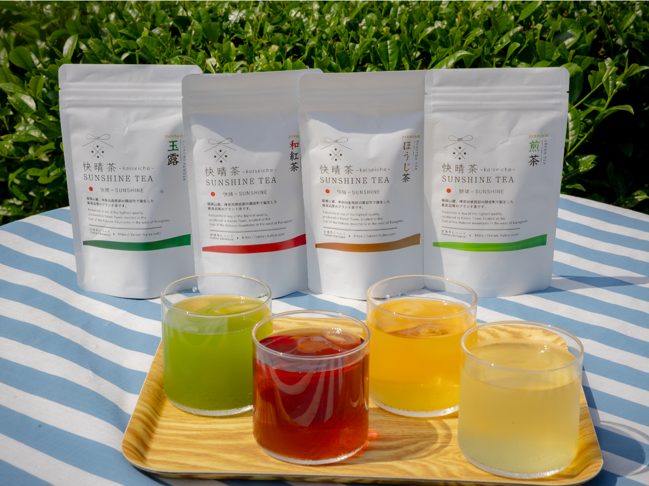 煎茶・ほうじ茶・和紅茶に抹茶が飲めます