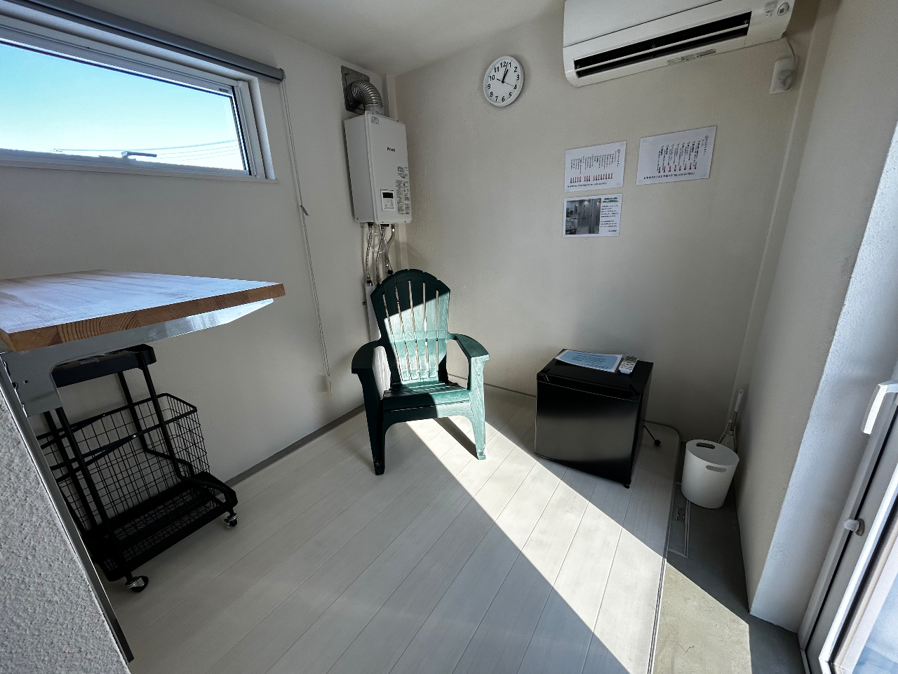 内気浴スペースもご用意していますので、寒い冬も安心です!