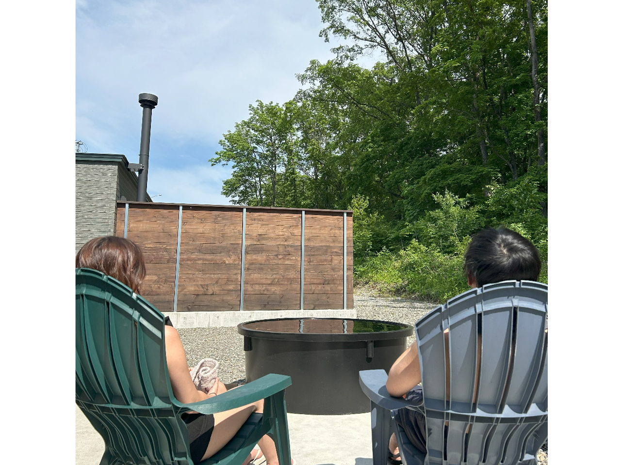 プライベート空間で心ゆくまで外気浴!