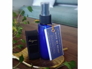 伊豆のニューサマーオレンジの精油「taiyou.」を使用したアロマスプレー お客様のお好みのブレンドでお作りいただけます。