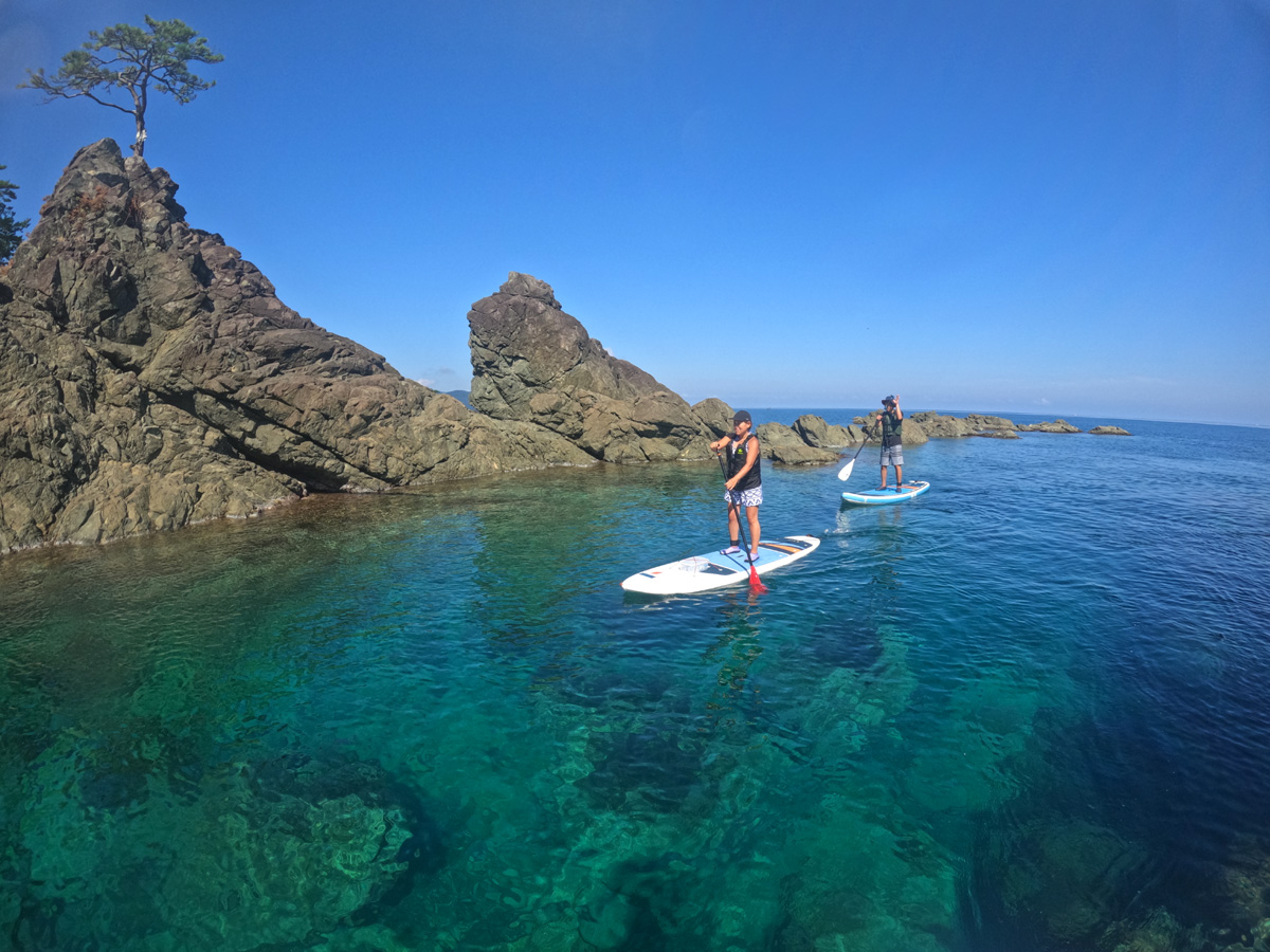 和田浜・高浜エリアの海を満喫できる！》当店おすすめの若狭湾SUP体験