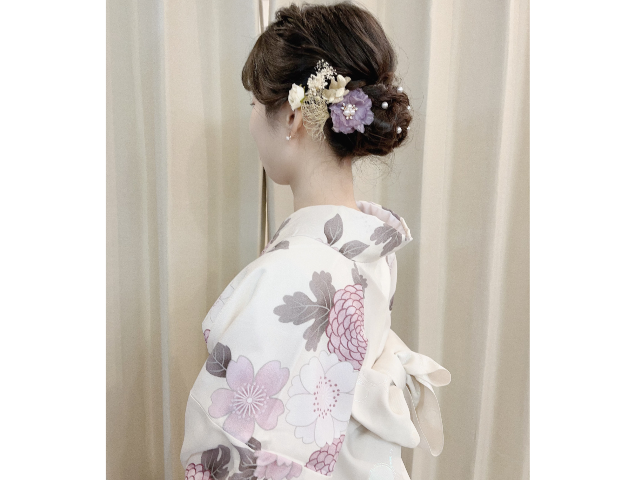 フルセットプラン【着物一式+ヘアセット+帯飾り＋襟飾り】☆京都・八坂