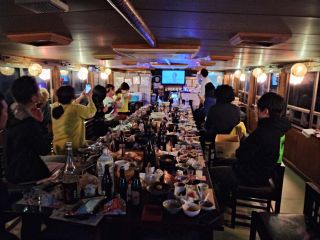 屋形船「新井田丸」宴会風景!