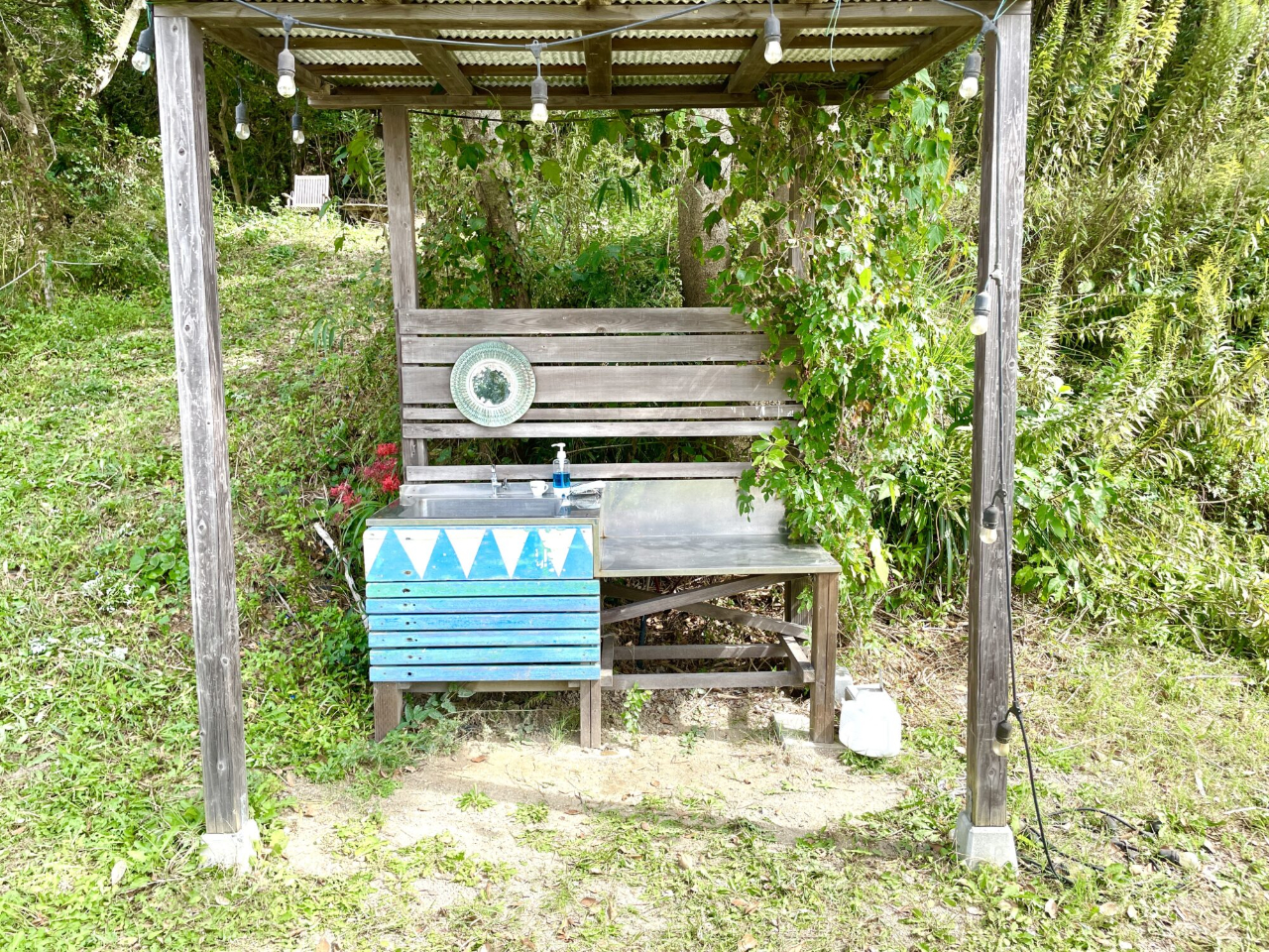 プライベート席の横に設置してある水場です