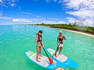 宮古ブルーの海をサップクルージング。