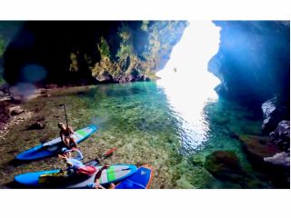 大きな洞窟にsupごと入れる聖域。