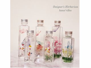 ボトルのサイズによって、ちょうちょの数も変わります♪