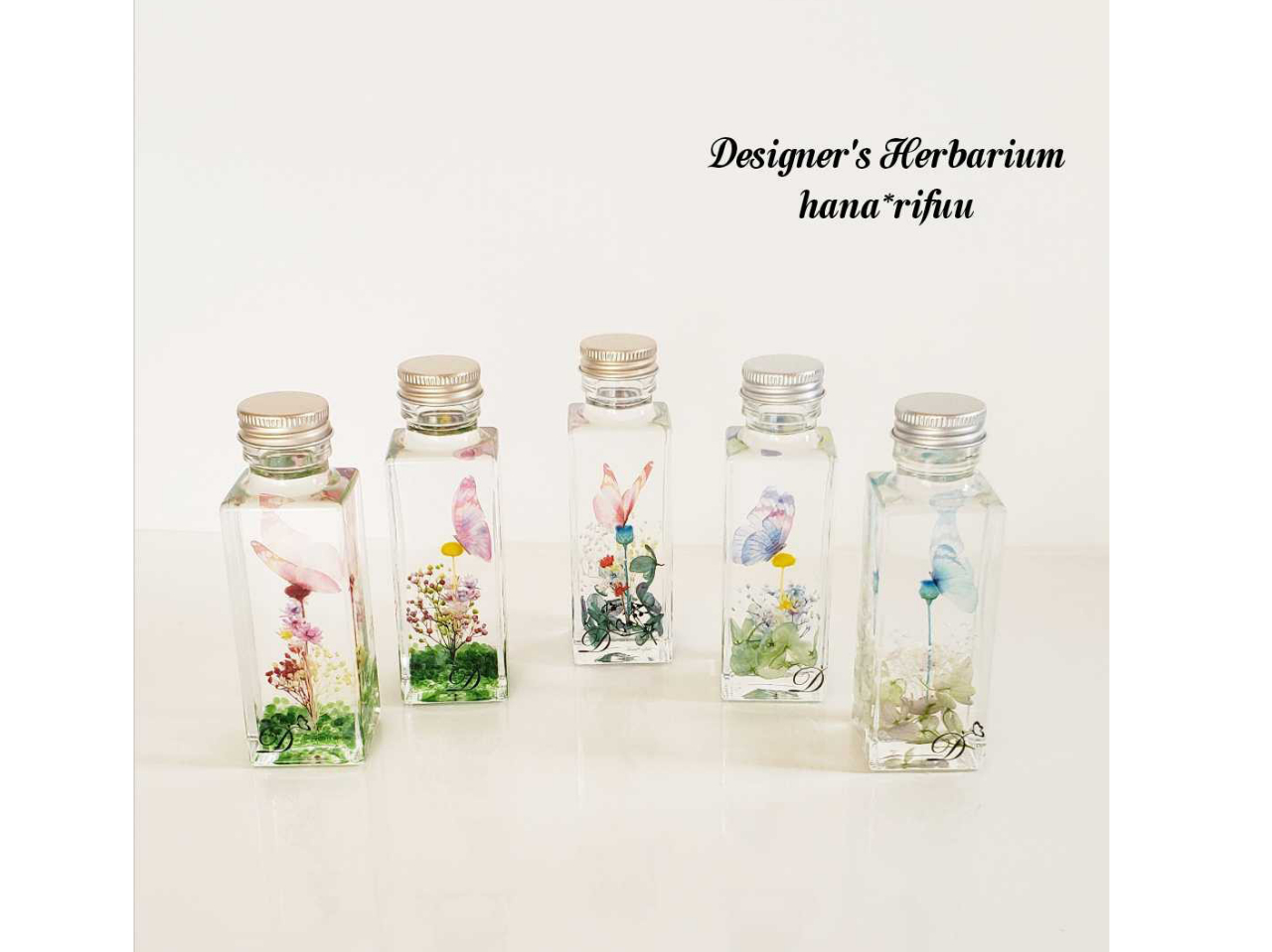 上のミニボトルは出張レッスンにて作成していただいたものです!