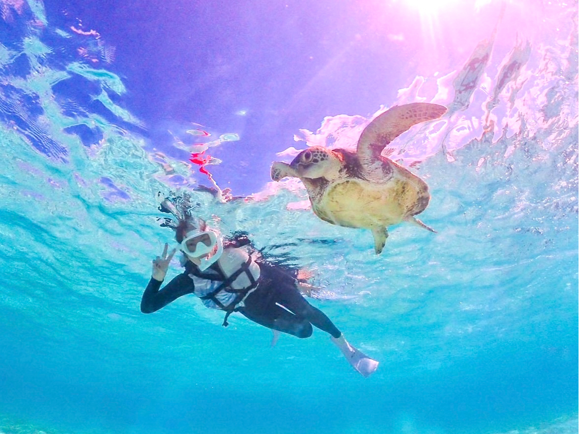 浮かんでいるだけでこんな写真が撮れますよ★