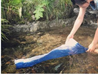 自然の力を借りて*藍染体験