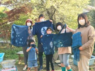 自然の力を借りて*藍染体験