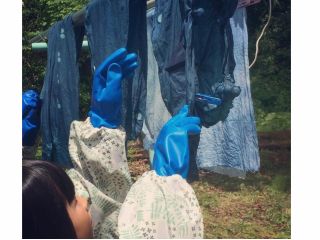 自然の力を借りて*藍染体験