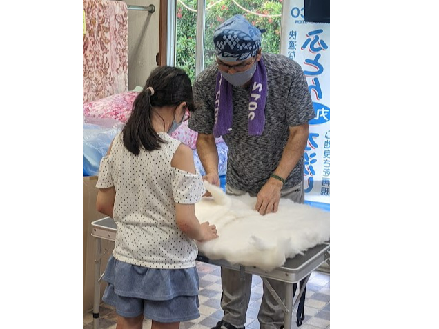綿の打ち方などを知れる、なかなか無い体験です!